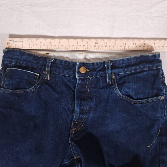 Agave Denimsmith Maverick Classic Straight Blue Jeans Mens Size 36 Button Fly - Picture 4 of 16